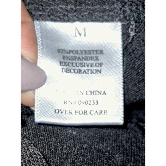 Playboy by PacSun Womens Med Pants Black High Waisted Trouser Slacks Wide Leg - Picture 5 of 6